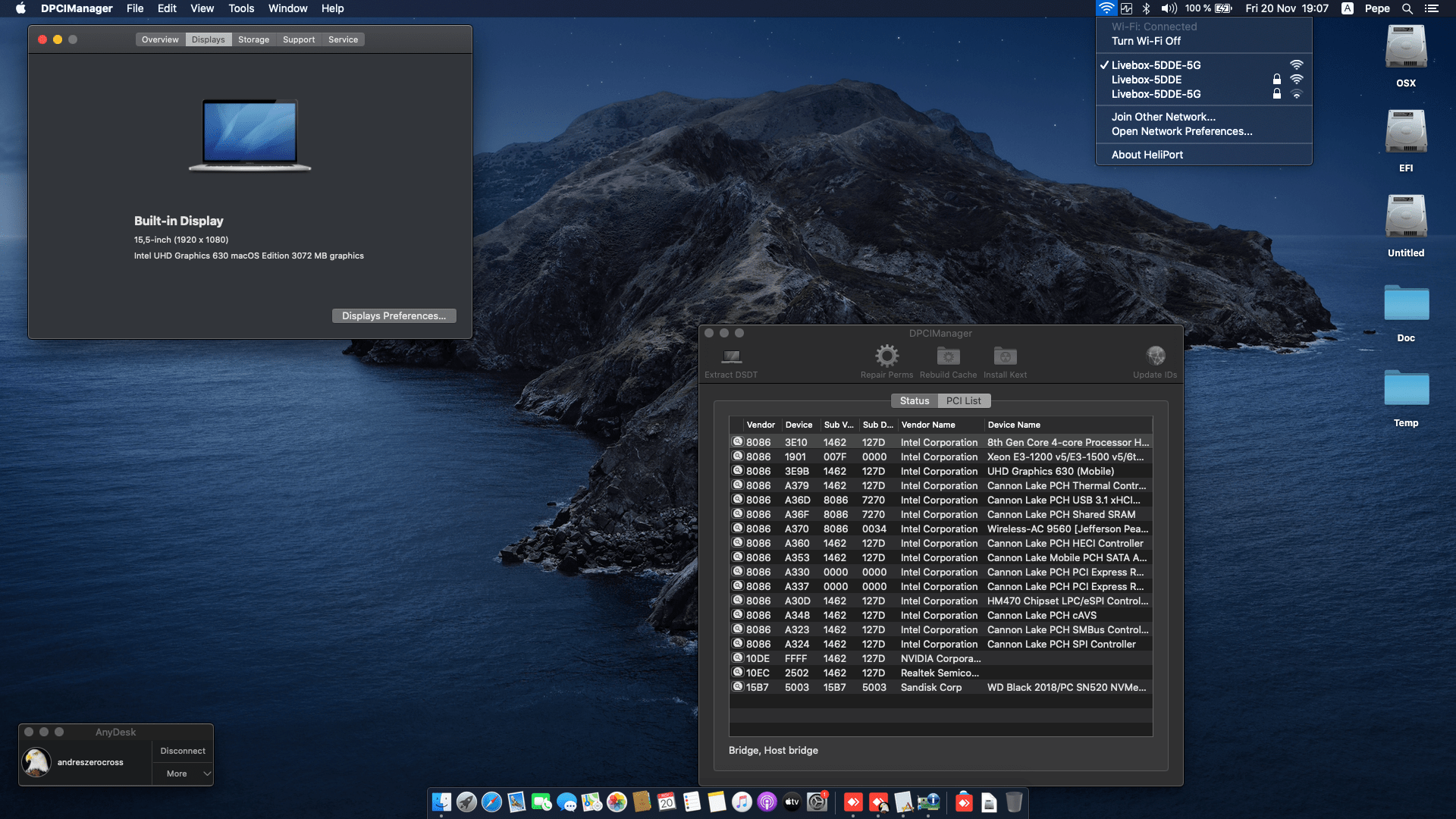 MSI GL63 8RCS 049XES [CoffeeLake   Intel UHD 630 + I2C]   OpenCore 2